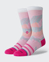Stance Classic Crew Wearing All The Hues Socks - White