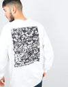 Route One Cells LS T-Shirt - White