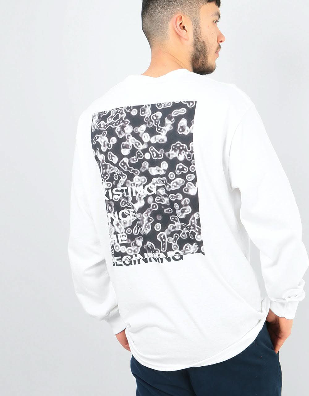 Route One Cells LS T-Shirt - White
