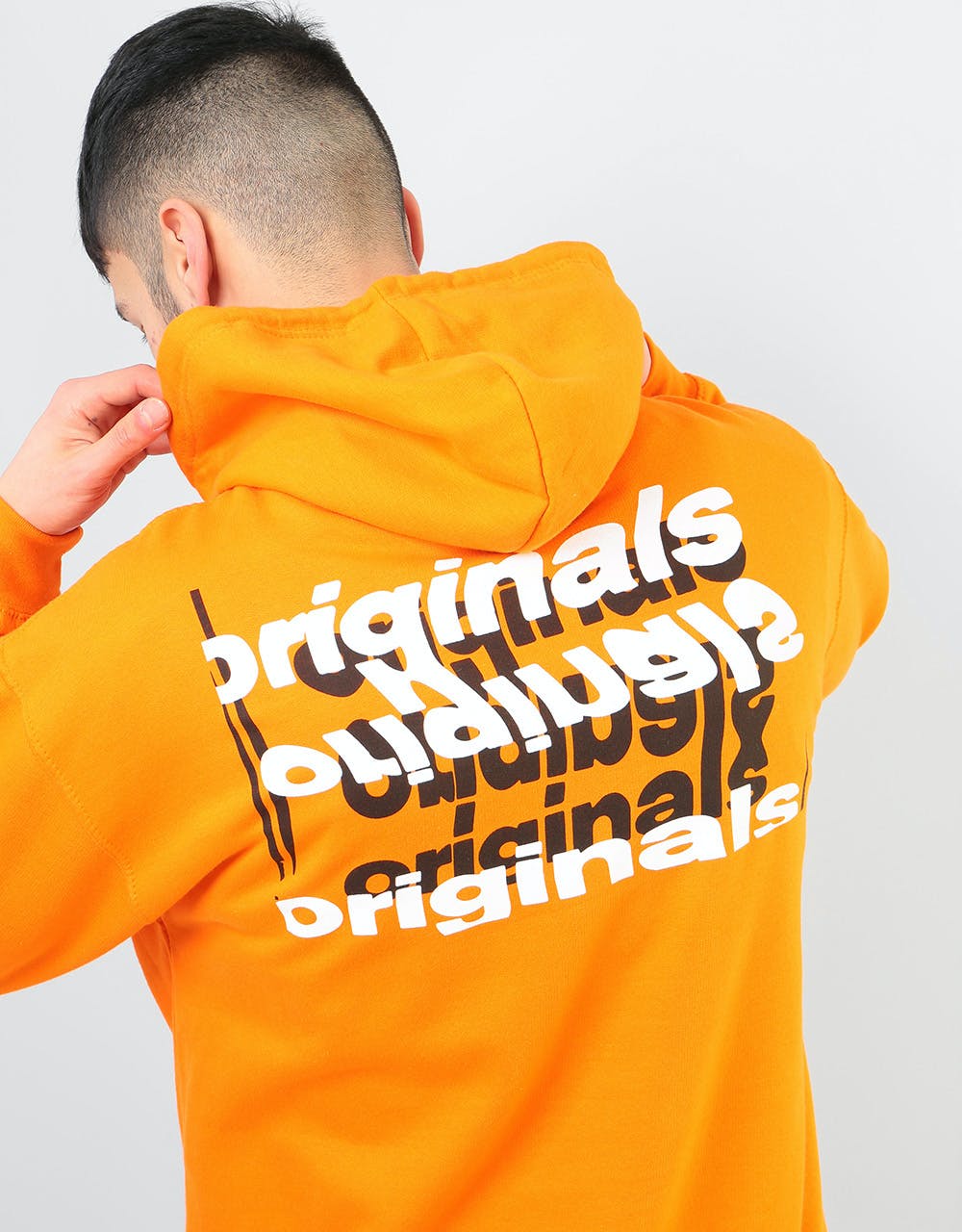 Route One Distorted Pullover Hoodie - Orange