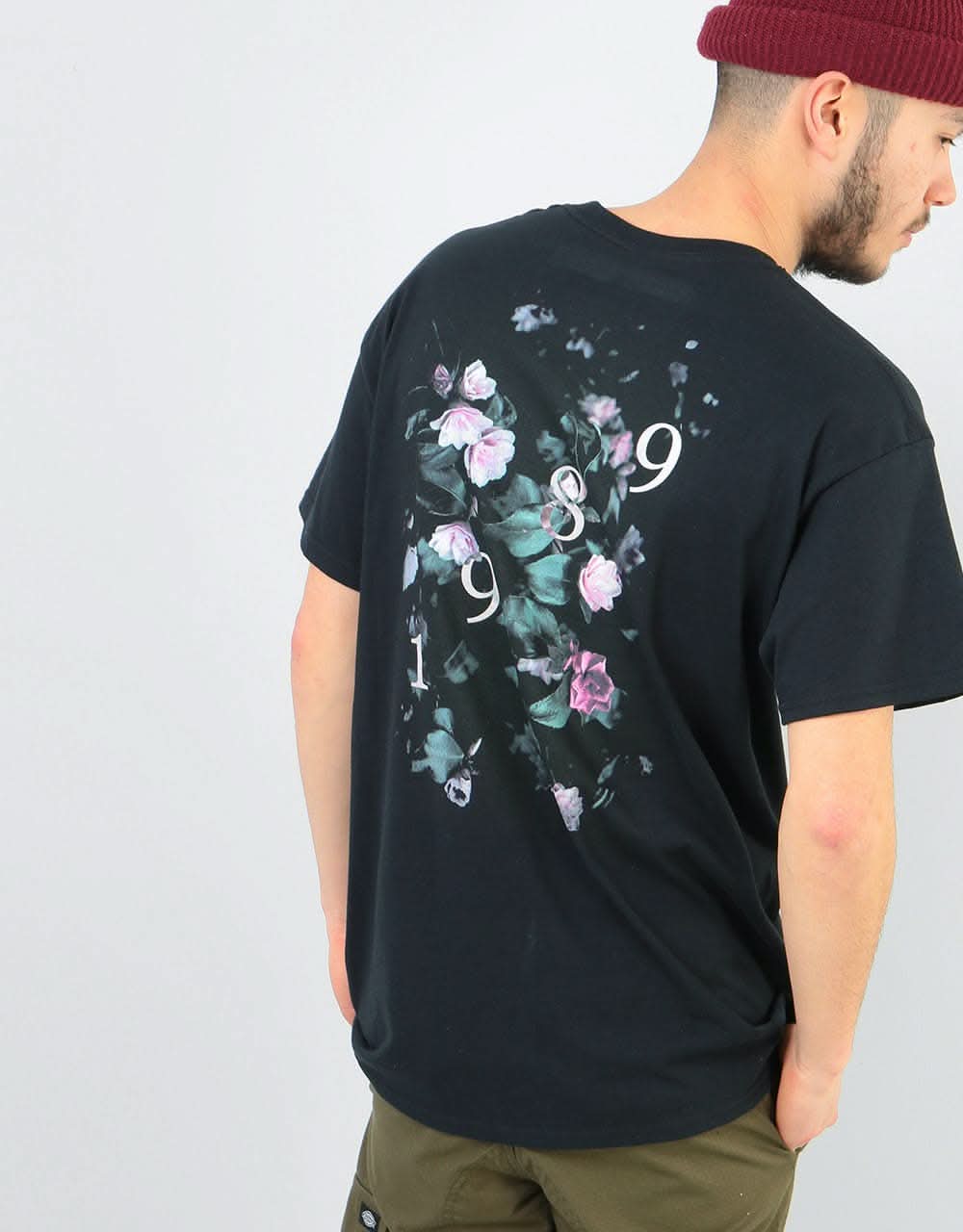 Route One Peonies II T-Shirt - Black