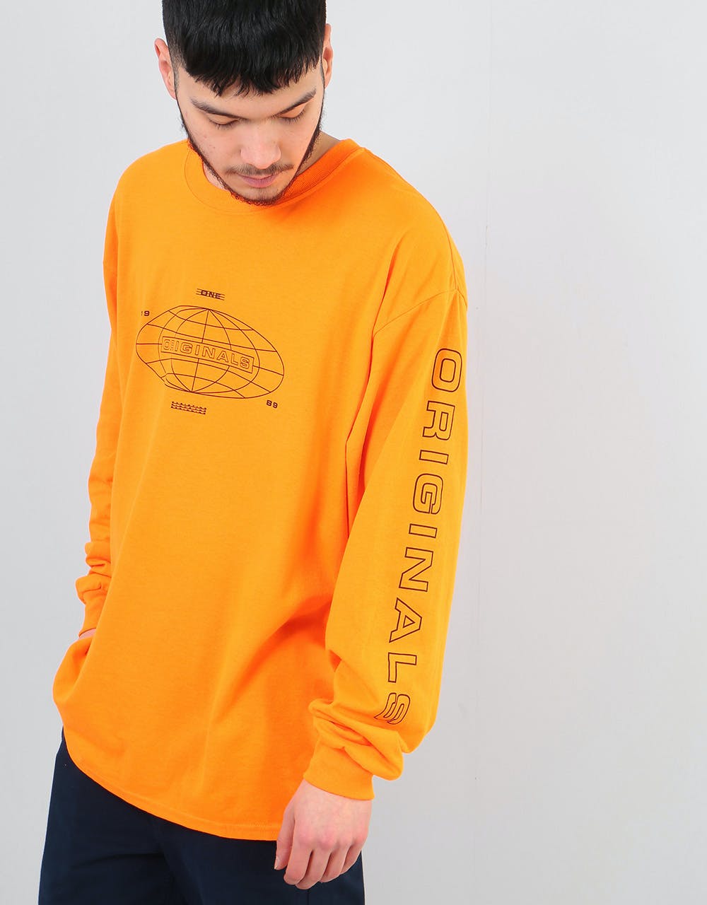 Route One Forever LS T-Shirt - Safety Orange