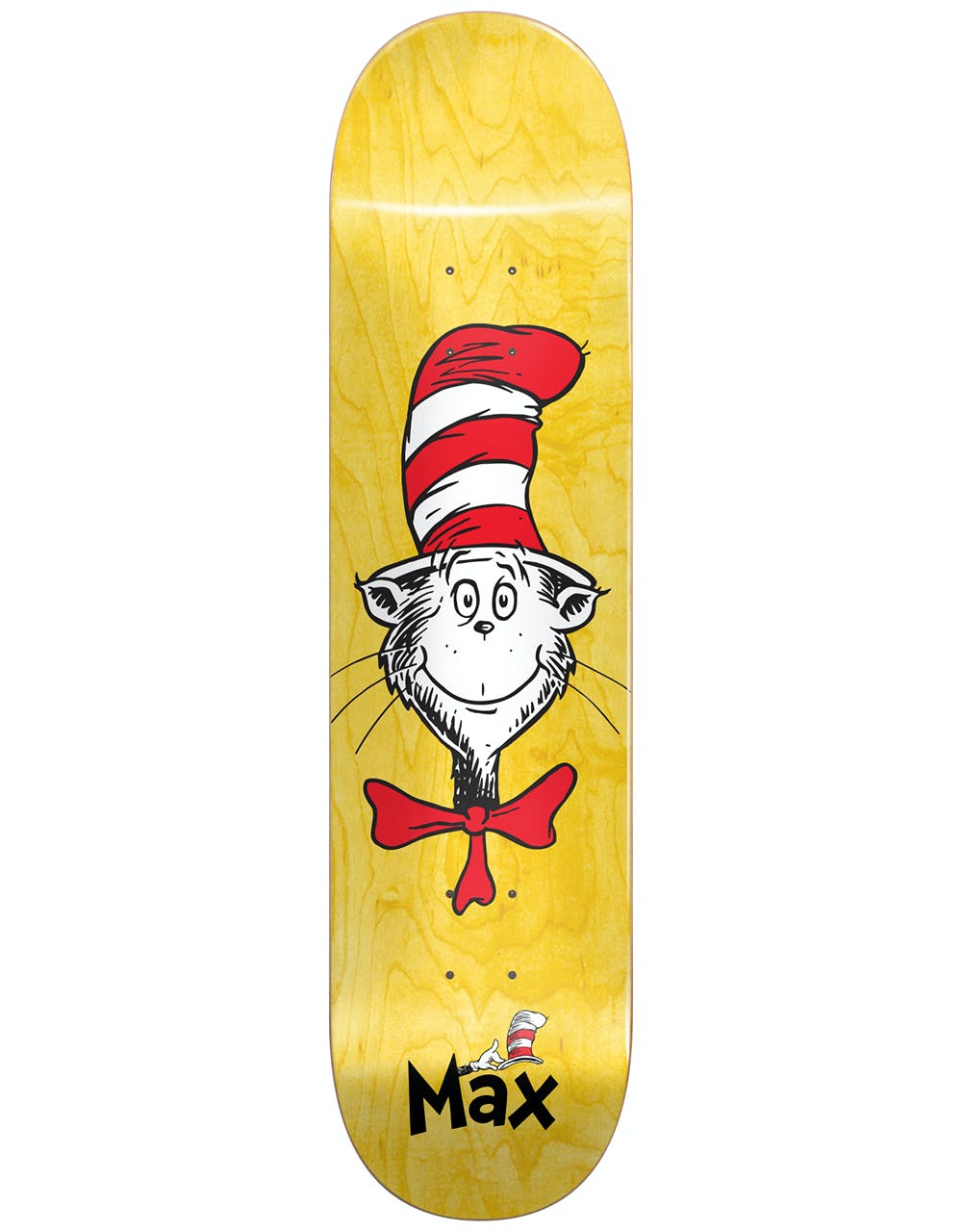 Almost x Dr. Seuss Geronzi Cat Face Skateboard Deck - 8"