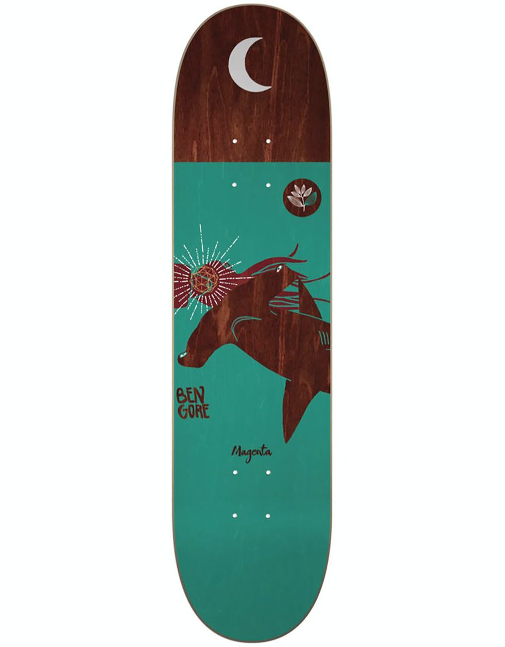 Magenta Gore Ocean Series Skateboard Deck - 8"