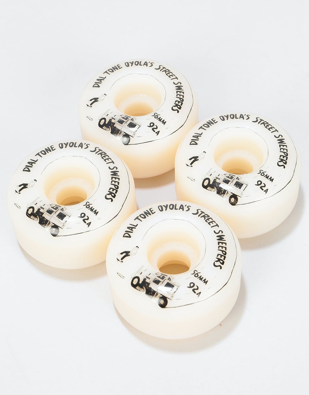 Dial Tone Oyola's Street Sweepers Round Cut 92a Skateboard Wheel - 56m