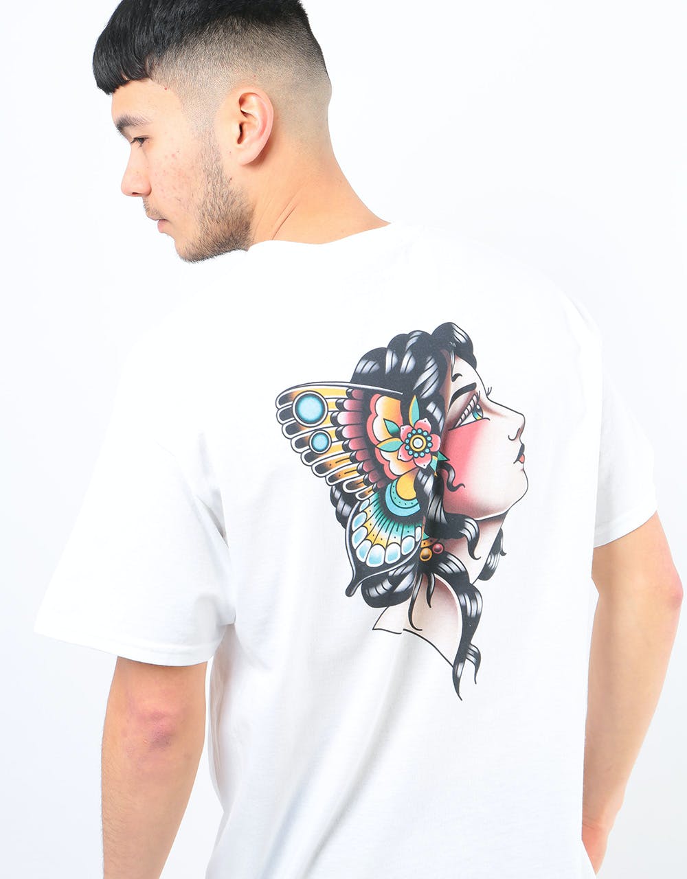 Scarred For Life Gypsy Butterfly T-Shirt - White