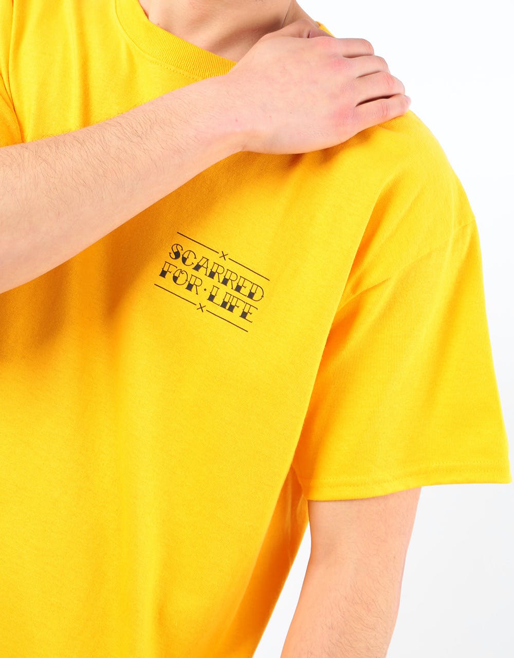 Scarred For Life Globe Trotter T-Shirt - Gold