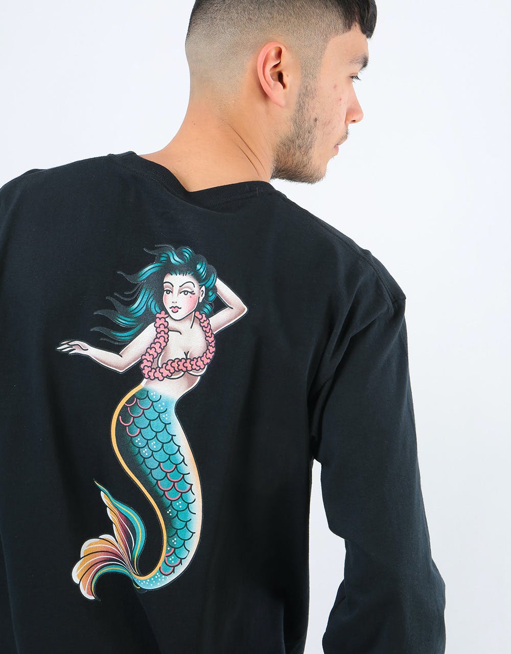 Scarred For Life Ocean Nymph LS T-Shirt - Black