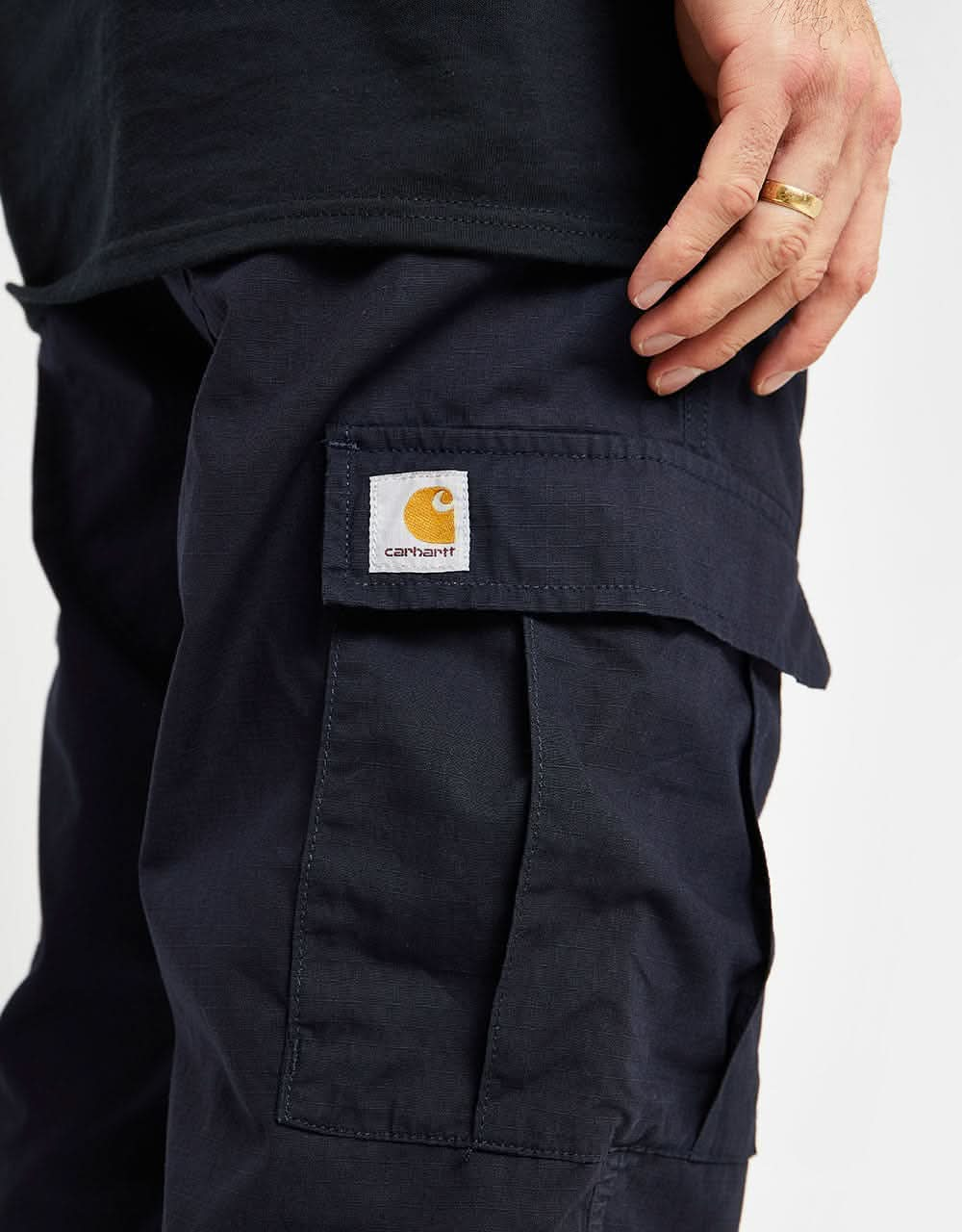 Carhartt WIP Aviation Pant - Dark Navy (Rinsed)