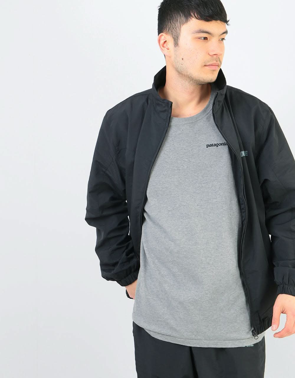 Route One Shell Track Top - Black