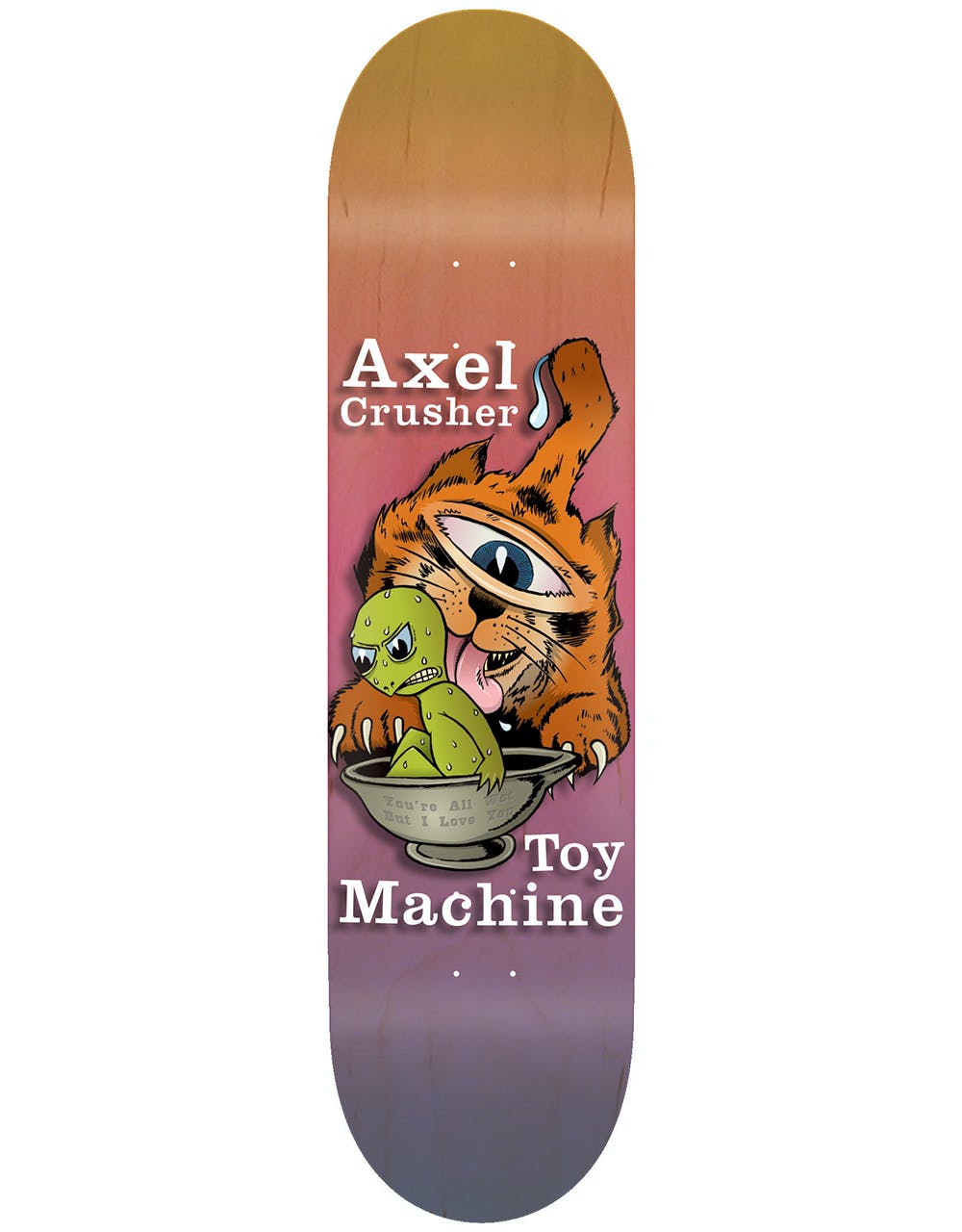 Toy Machine Axel Valentines Skateboard Deck - 8.38"