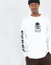 Death OG Skull L/S T-Shirt - White/Black