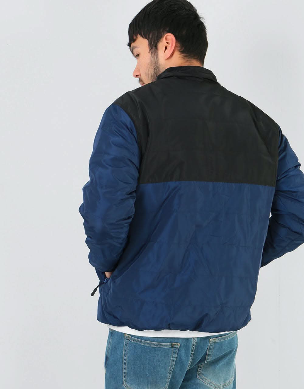 Butter Goods Artic Reversible Puffer Jacket - Black/Navy/Red