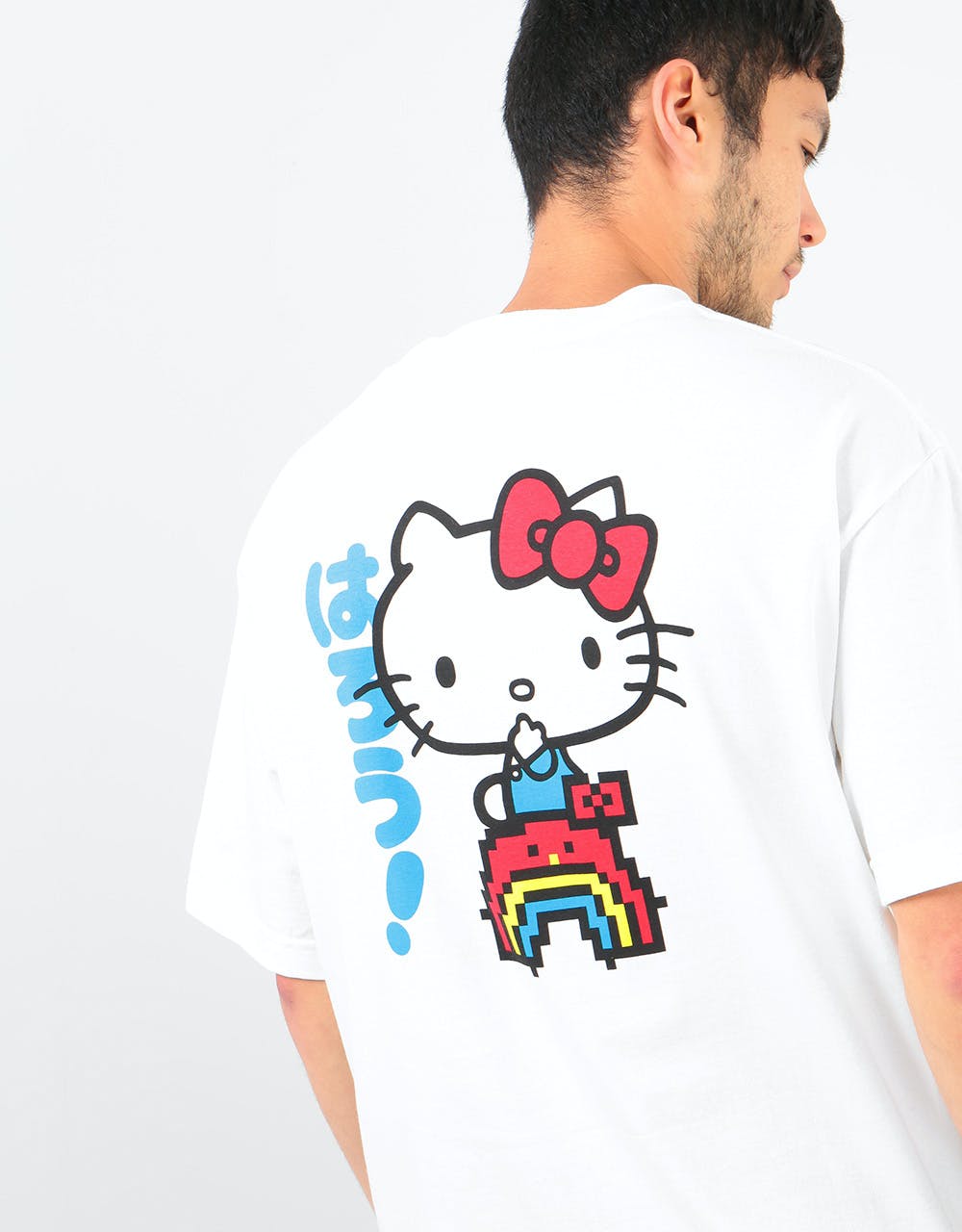 Girl x Hello Kitty Rainbow T-Shirt - White