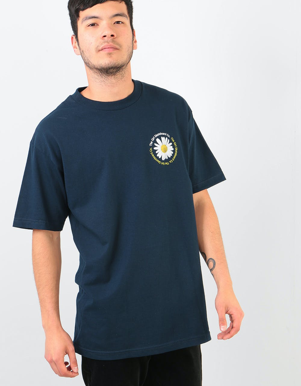 Girl Chamomile T-Shirt - Navy