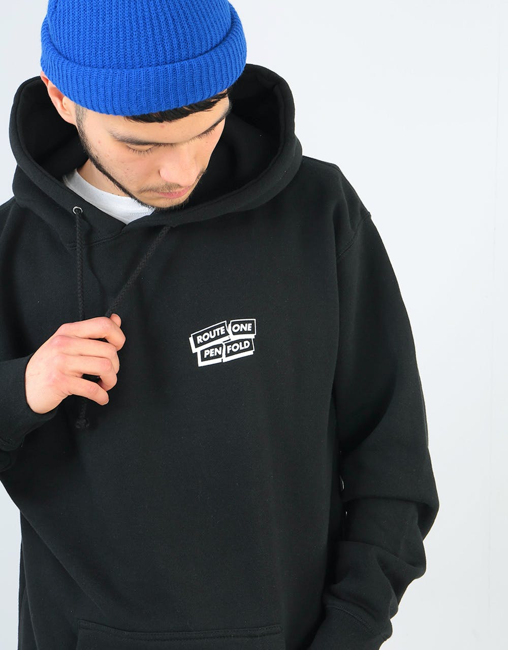 Route One x Mr. Penfold Tear Down Pullover Hoodie - Black