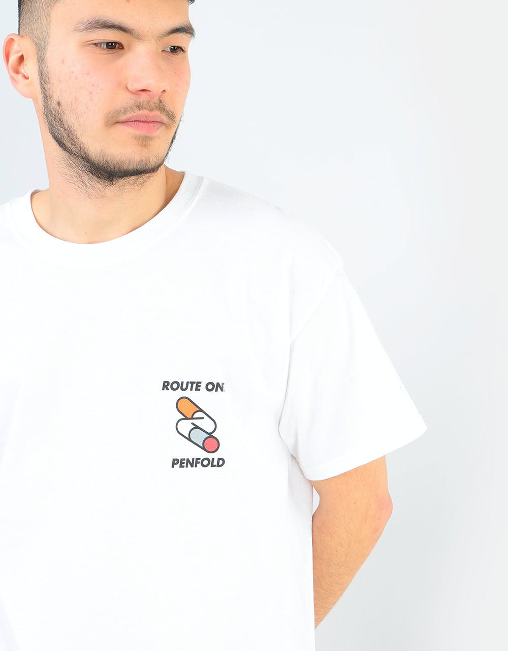Route One x Mr. Penfold Dog Ends T-Shirt - White