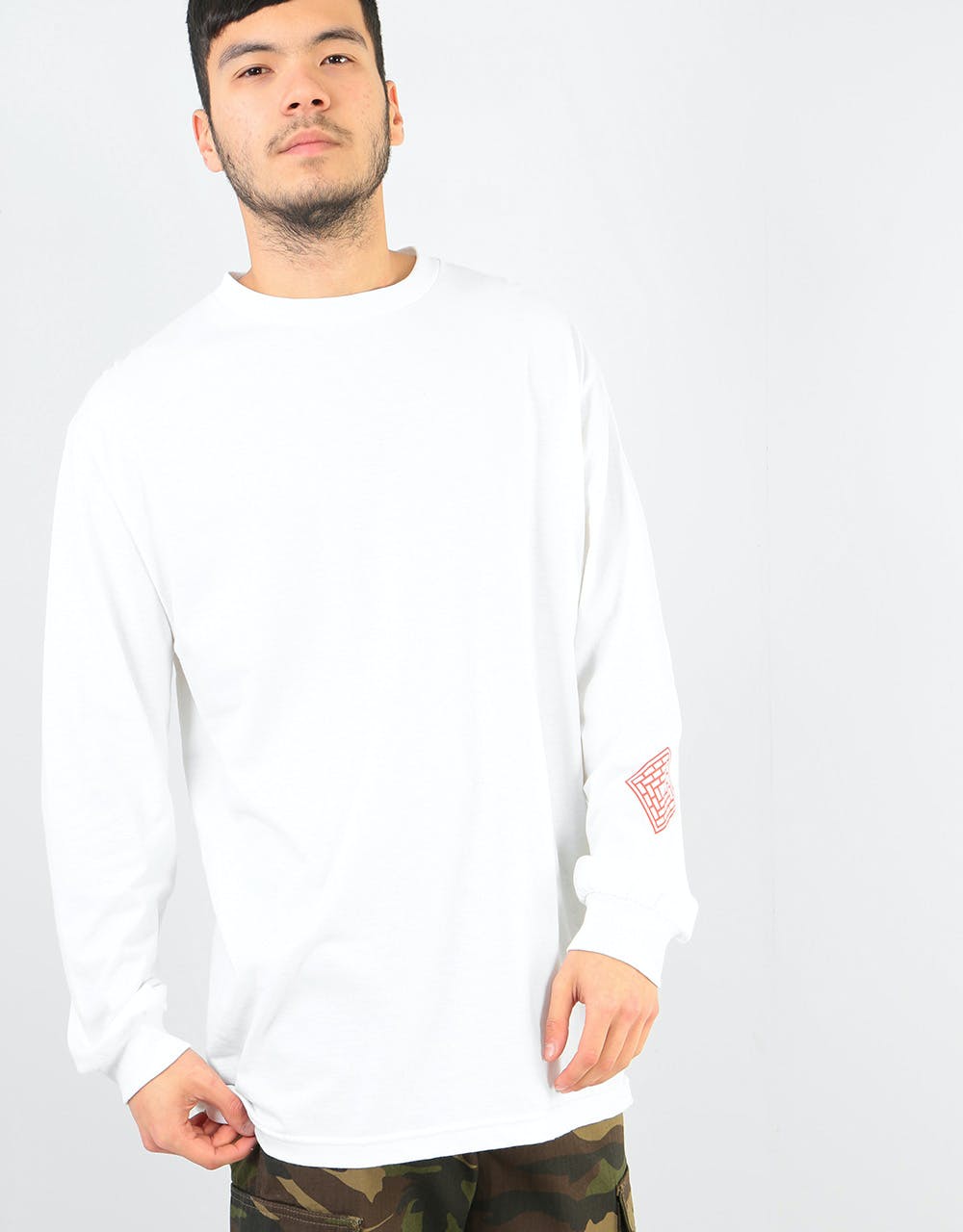 The National Skateboard Co Buck L/S T-Shirt - White