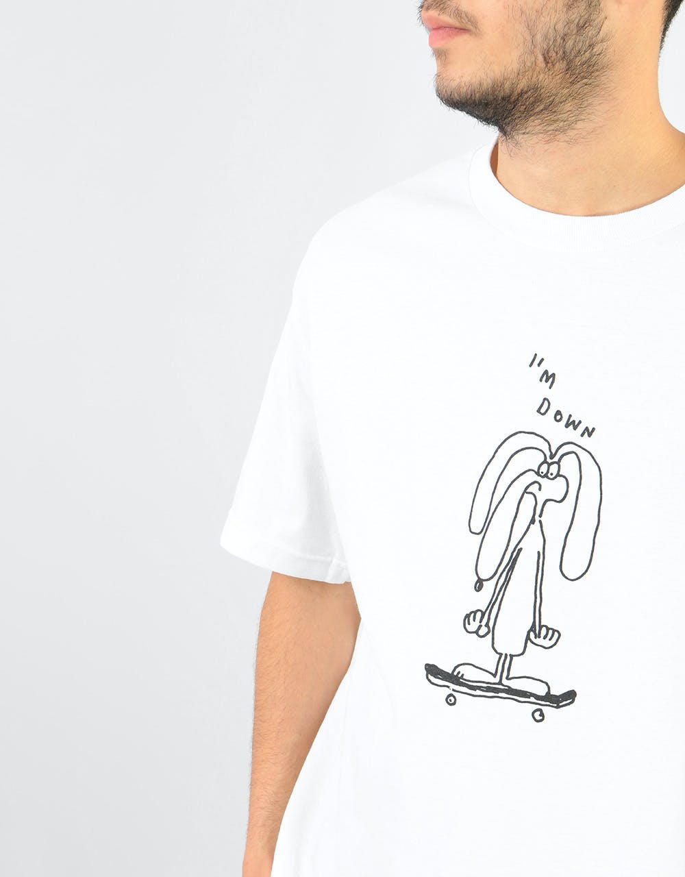 The National Skateboard Co I'm Down T-Shirt - White
