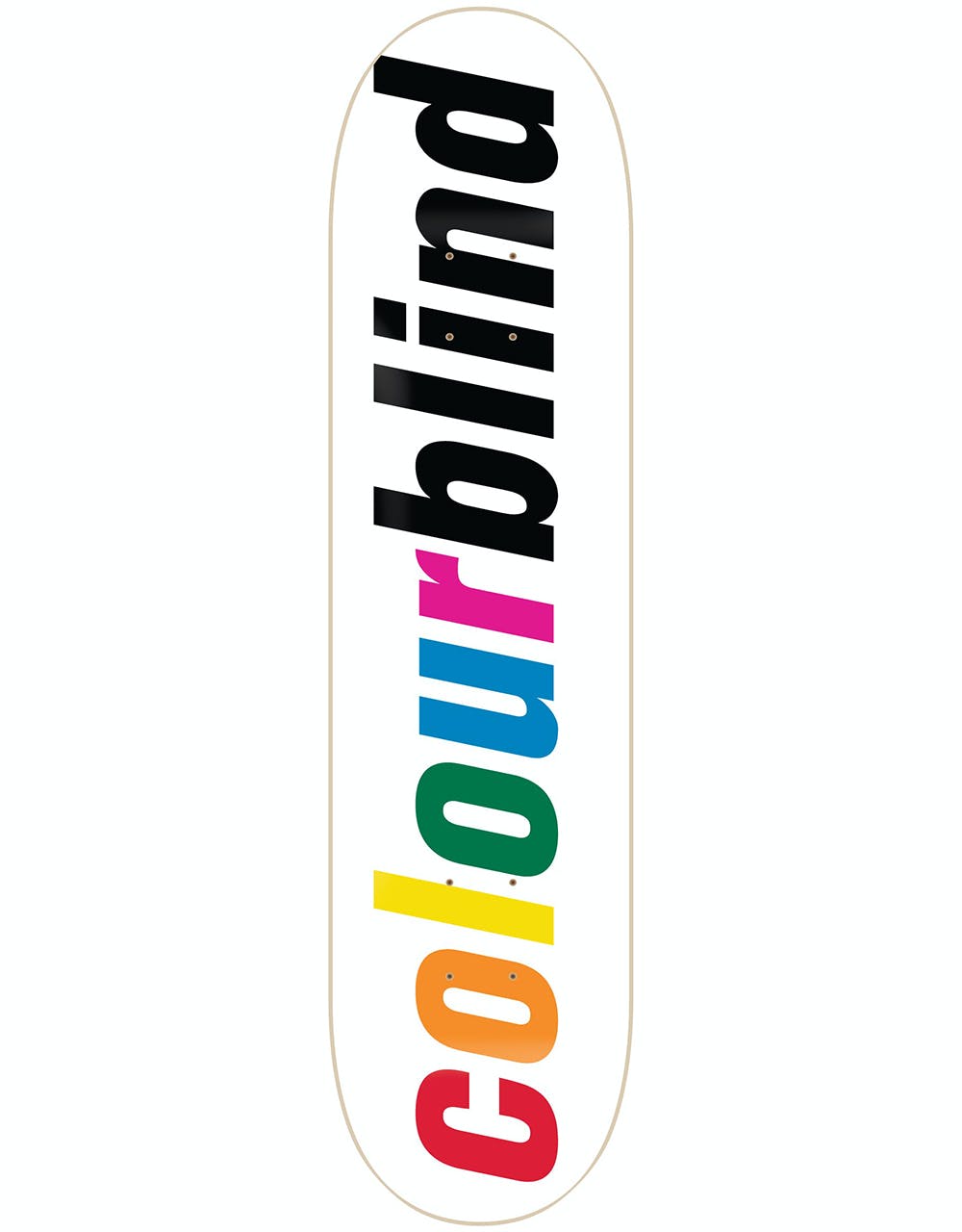 Colourblind Logo Skateboard Deck - 8"
