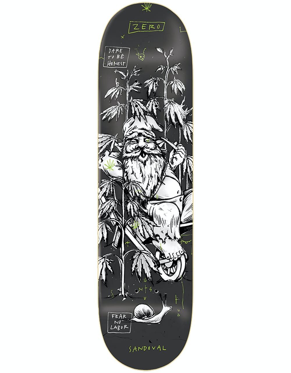 Zero Sandoval Gnarly Gnomes Skateboard Deck - 8.375"