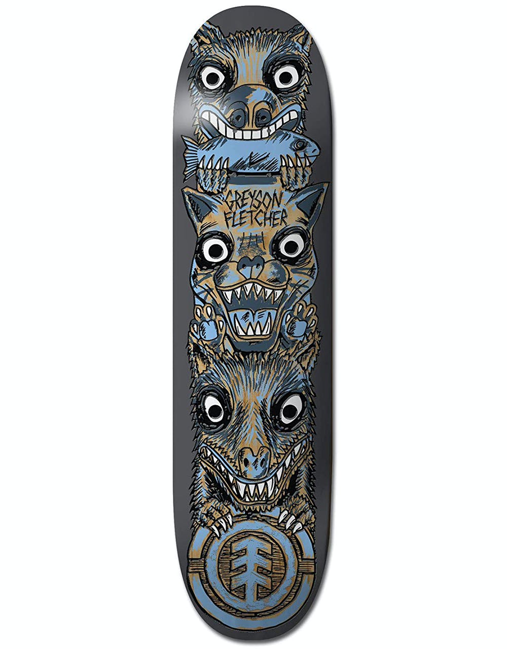 Element x Fos Greyson Totem Skateboard Deck - 8.5"