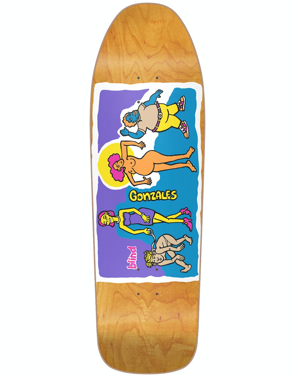 Blind Gonz Colored People Skateboard Deck - 9.875"