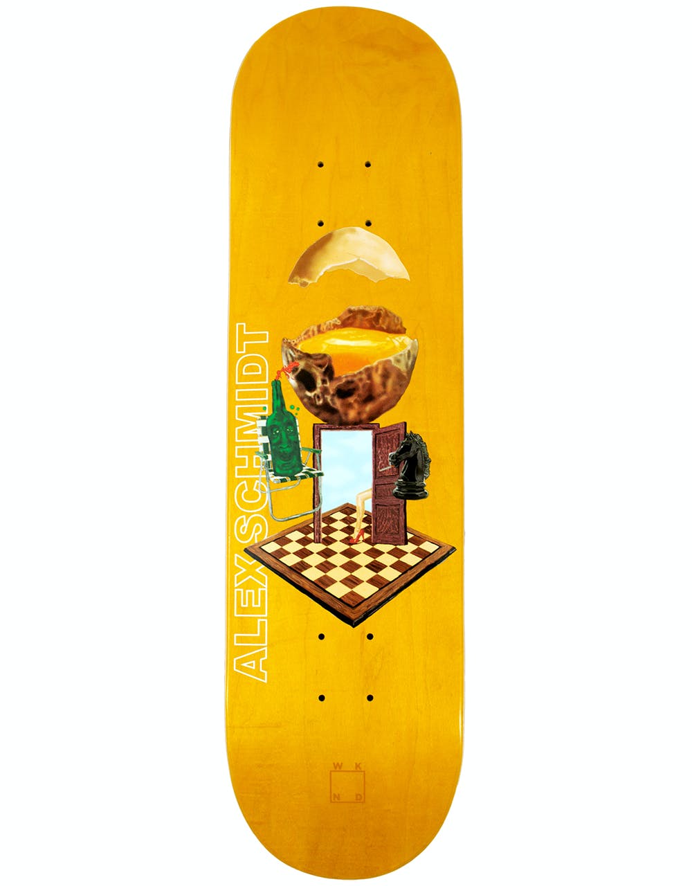WKND With a Sunny Side of Schmidt Skateboard Deck - 8"