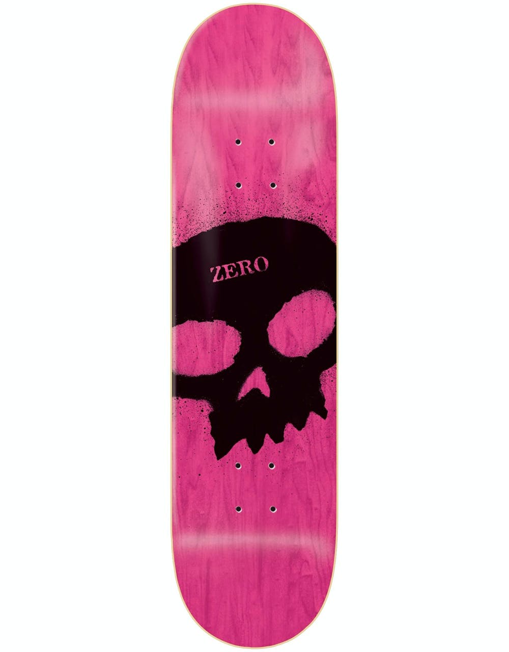 Zero OG Skull Stencil Skateboard Deck - 8"