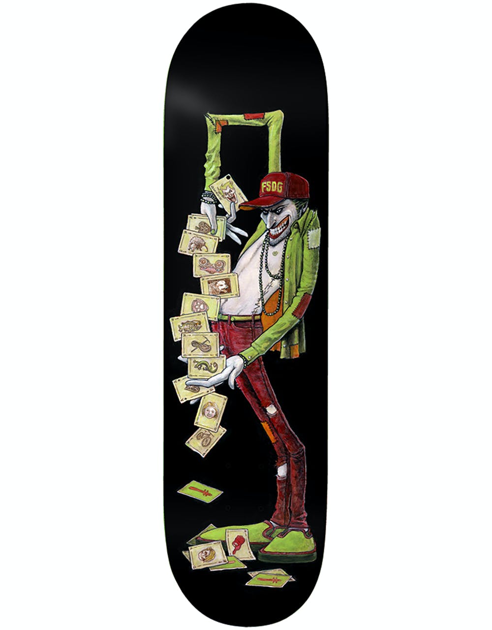 Deathwish Lizard King Jester Skateboard Deck - 8.25"