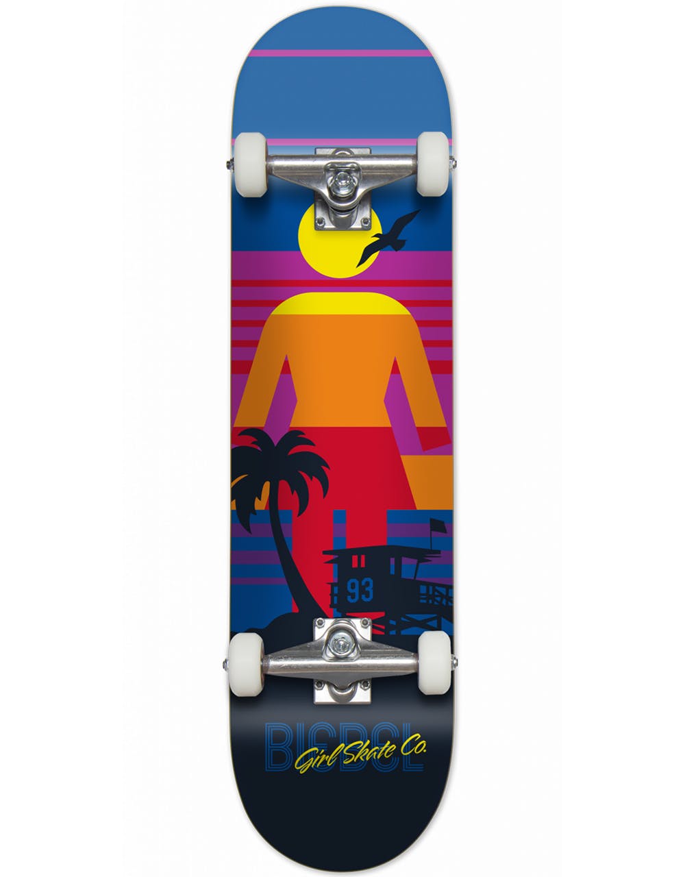Girl Biebel Sunset OG Complete Skateboard - 7.75"