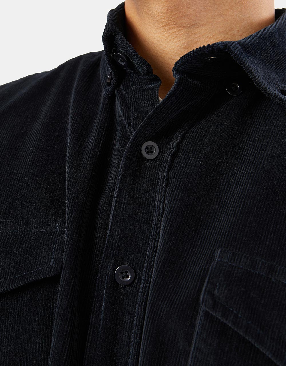 Route One Classic Cord Shirt - Navy