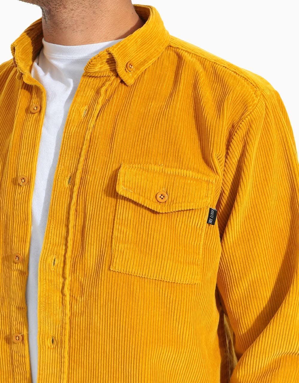 mustard cord shirt