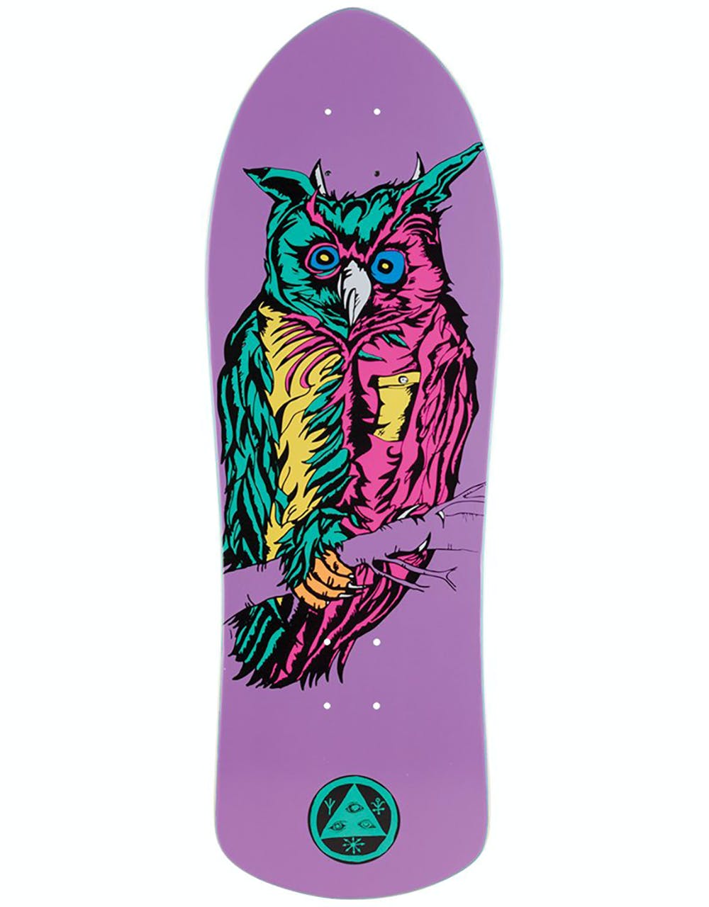 Welcome Owl on Crossbone Skateboard Deck - 10"
