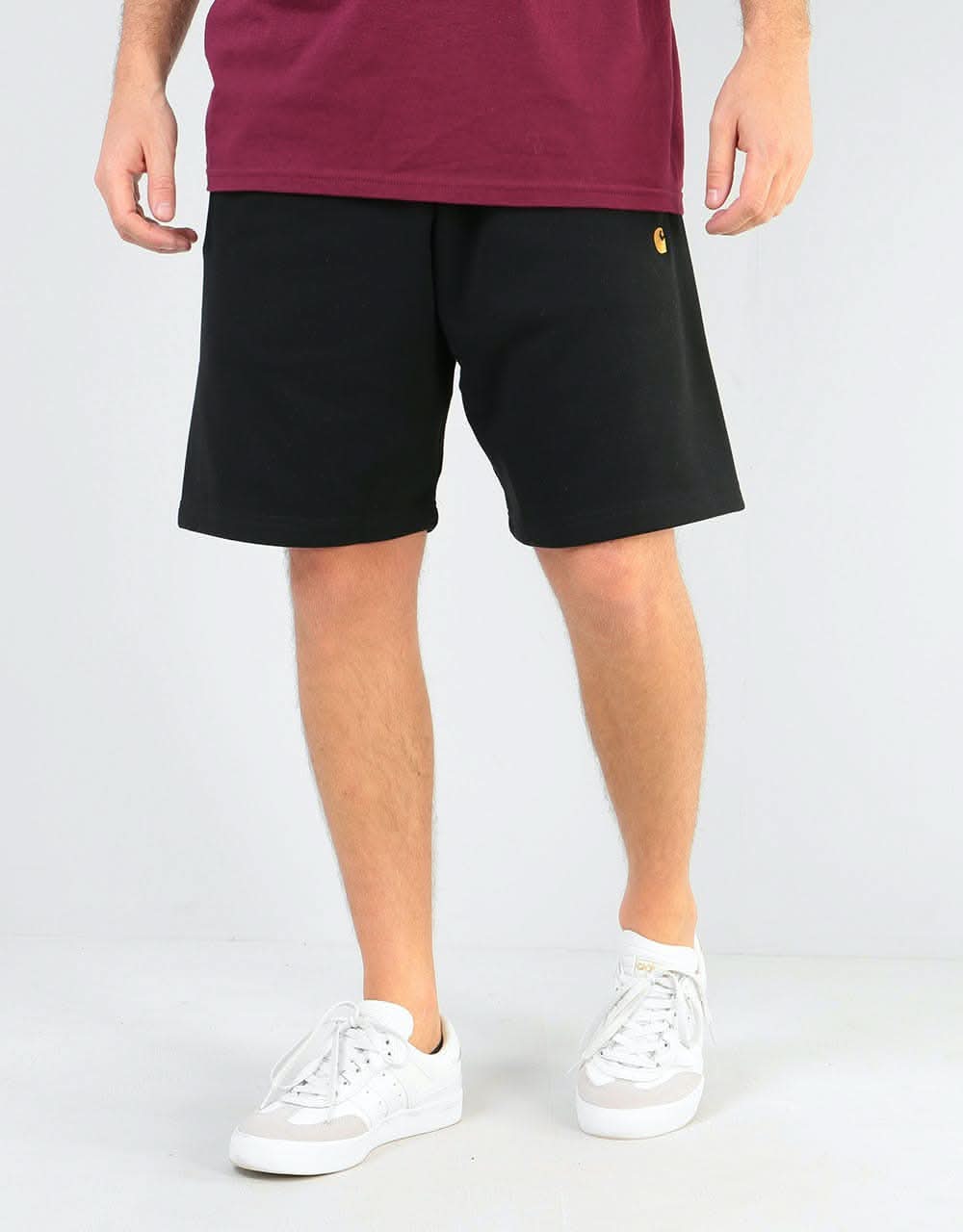 Carhartt WIP Chase Sweat Short - Black/Gold