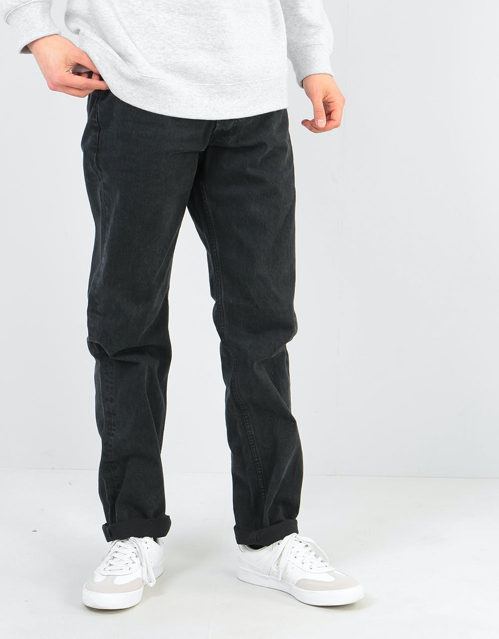 Carhartt WIP Texas Pant - Black (Stone Washed)