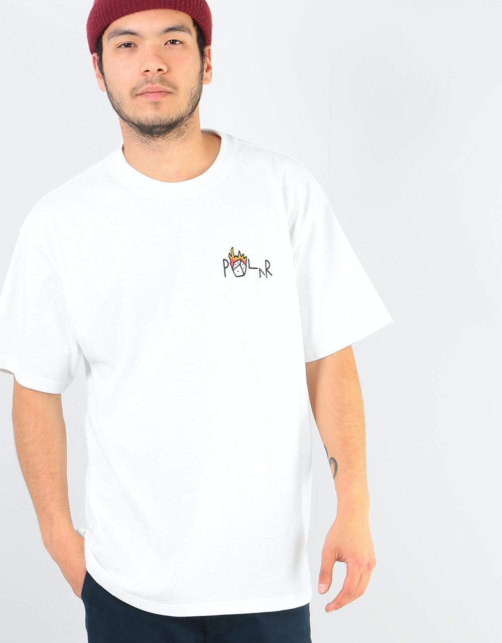 Polar Castle Fill Logo T-Shirt - White