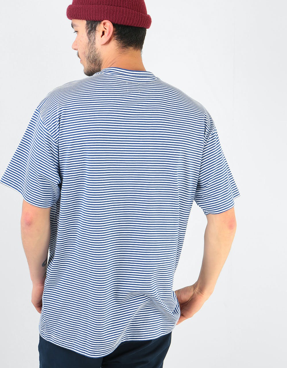 Polar Outline Stripe T-Shirt - Dark Blue