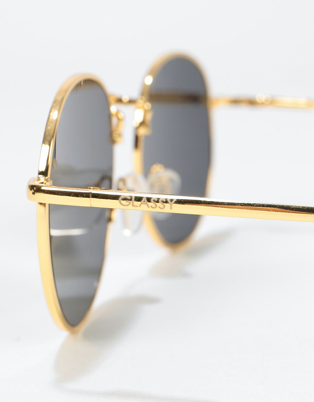 Glassy Sunhater Ridley Sunglasses - Gold