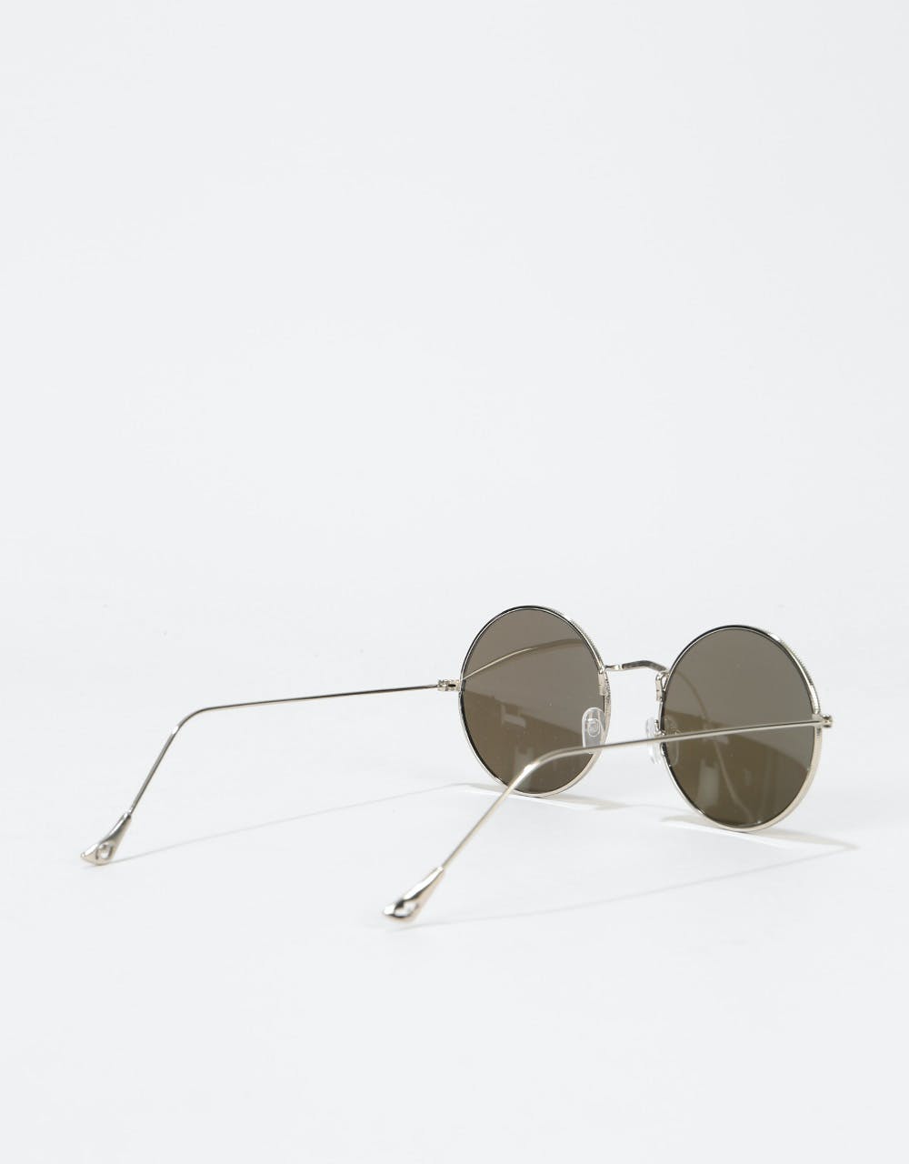 Glassy Sunhater Jaws Polarized Sunglasses - Silver/Blue Mirror