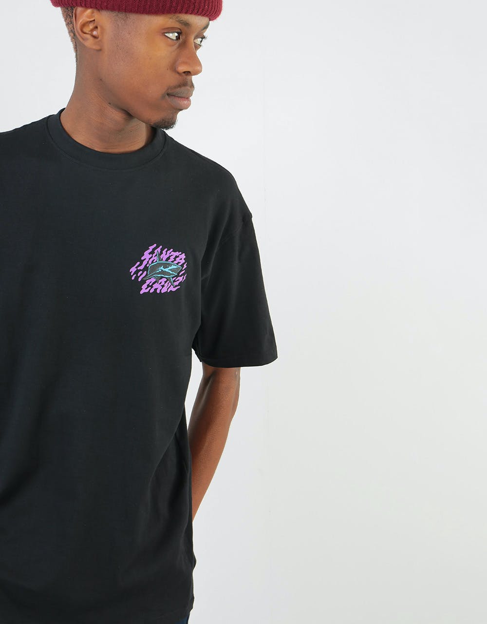 Santa Cruz Jessee Neptune T-Shirt - Black