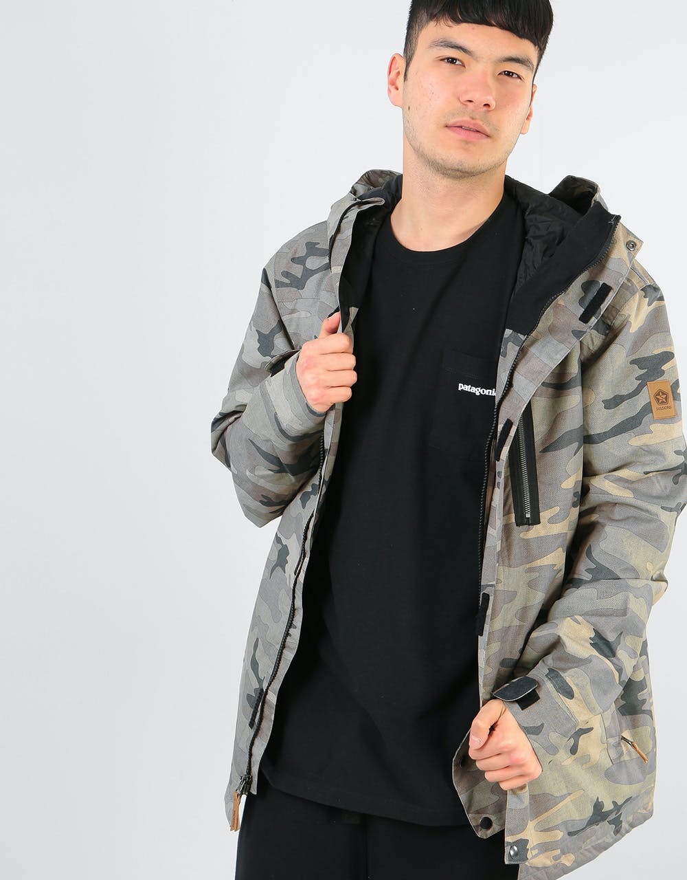 Sessions Scout Snowboard Jacket - Green Camo
