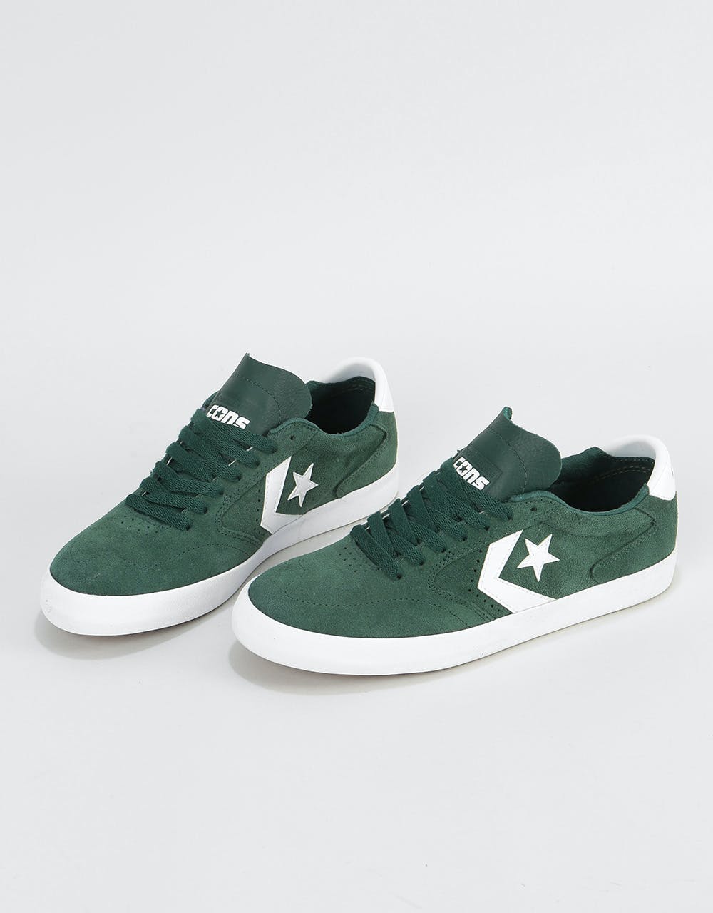 Converse Checkpoint Pro Ox Skate Shoes - Deep Emerald/White/White