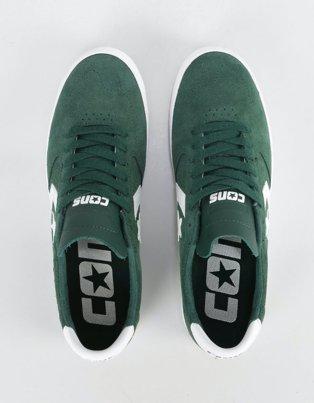 Converse Checkpoint Pro Ox Skate Shoes - Deep Emerald/White/White