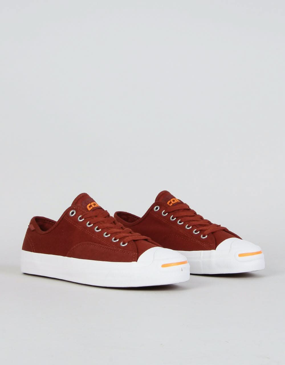 Converse Jack Purcell Pro Ox Skate Shoes - Cinnamon/White/Orange Rind