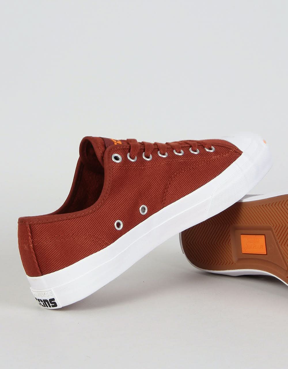 Converse Jack Purcell Pro Ox Skate Shoes - Cinnamon/White/Orange Rind