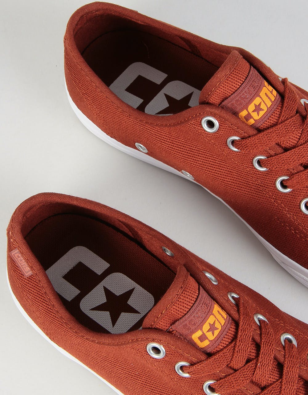 Converse Jack Purcell Pro Ox Skate Shoes - Cinnamon/White/Orange Rind