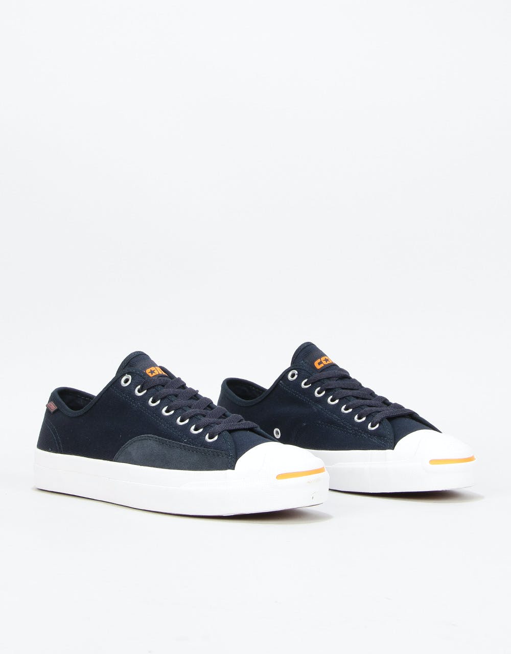 Converse Jack Purcell Pro Ox Skate Shoes - Dark Obsidian/White