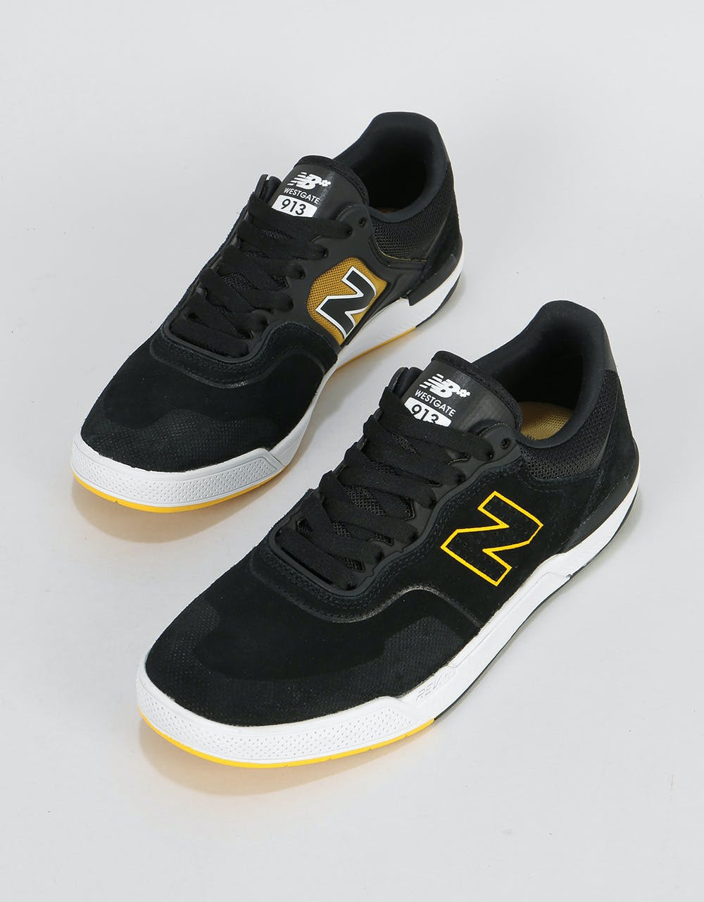 New Balance Numeric 913 Bee Skate Shoes - Black/Yellow