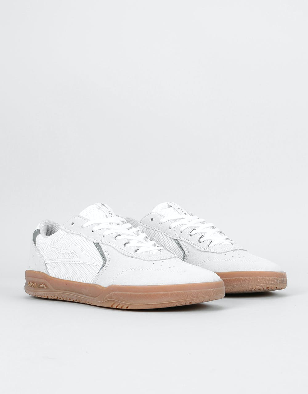 Lakai Atlantic Skate Shoes - White Suede